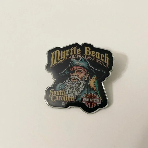 2005 Harley Davidson Myrtle Beach South Carolina Pirate Parrot Pin Biker - Picture 2 of 11